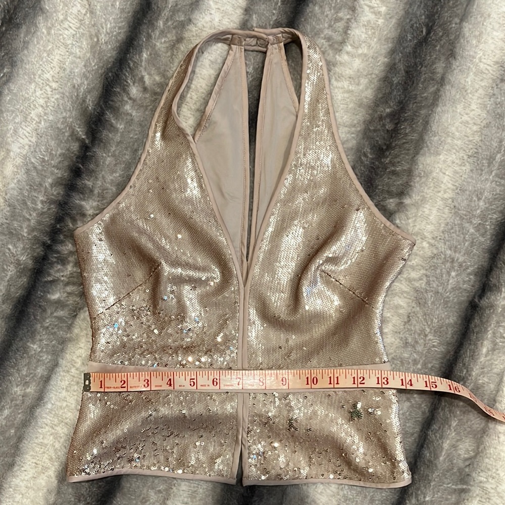Halter top with sequins size 2.